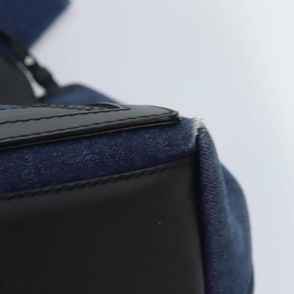 BALENCIAGA Navy Cabas S Hand Bag Denim Silver Blue 339933 Auth yk15288 - Picture 13 of 16